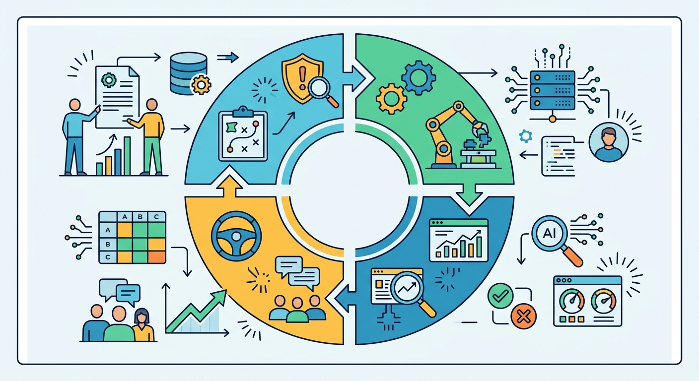 Plan-Do-Check-Act cycle adapted for ISO 42001 AI governance