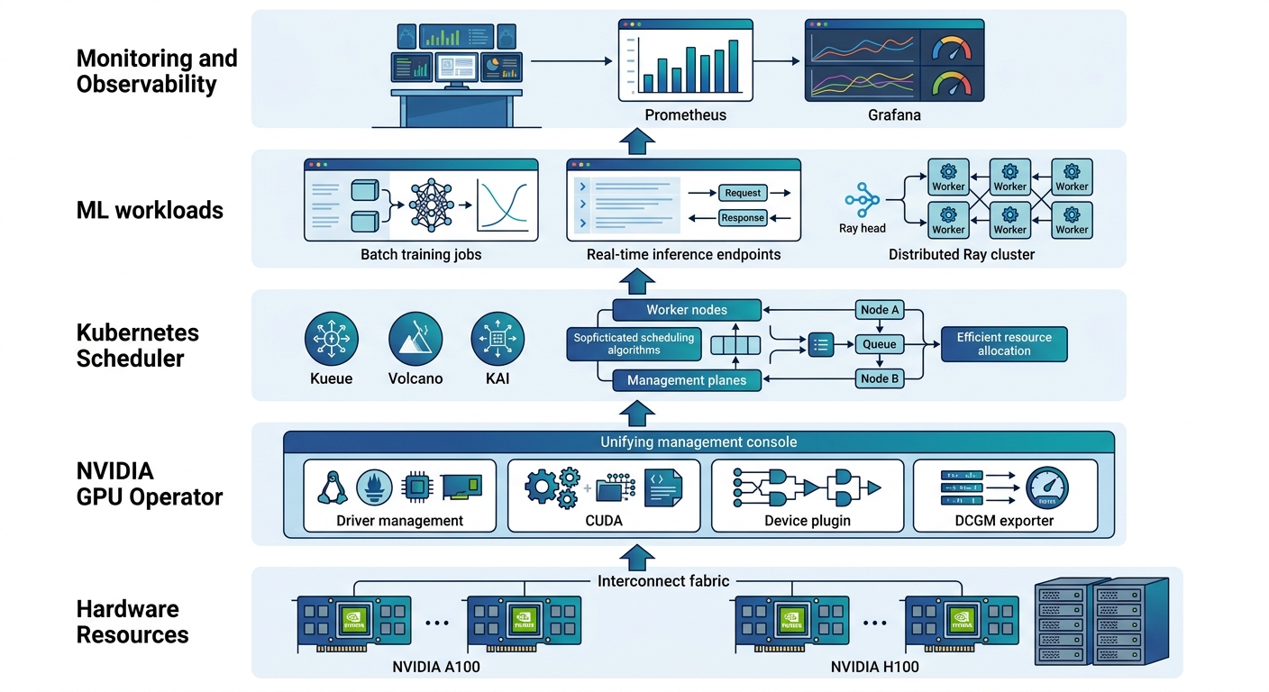Kubernetes GPU Stack Architecture
