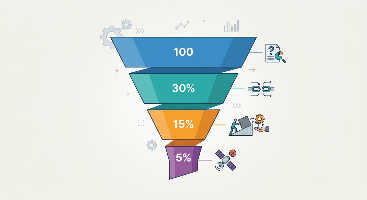 ML Deployment Funnel Infographic