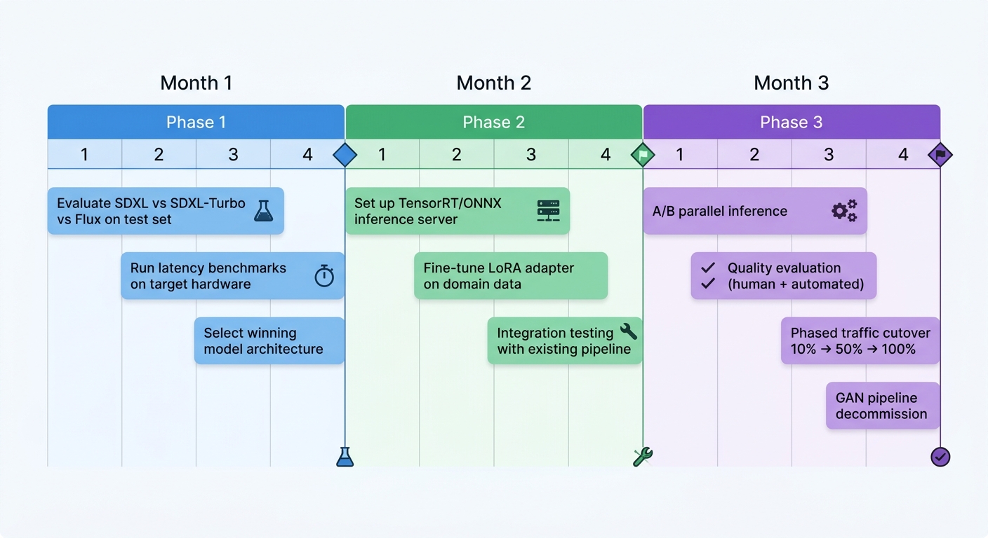 GAN to Diffusion migration project timeline