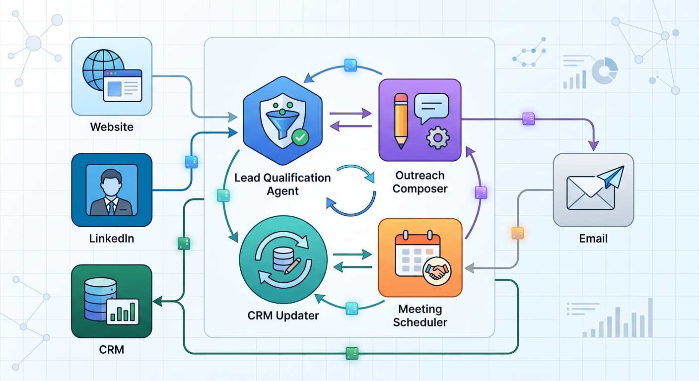 AI Agent Architecture for Sales Cycle Automation