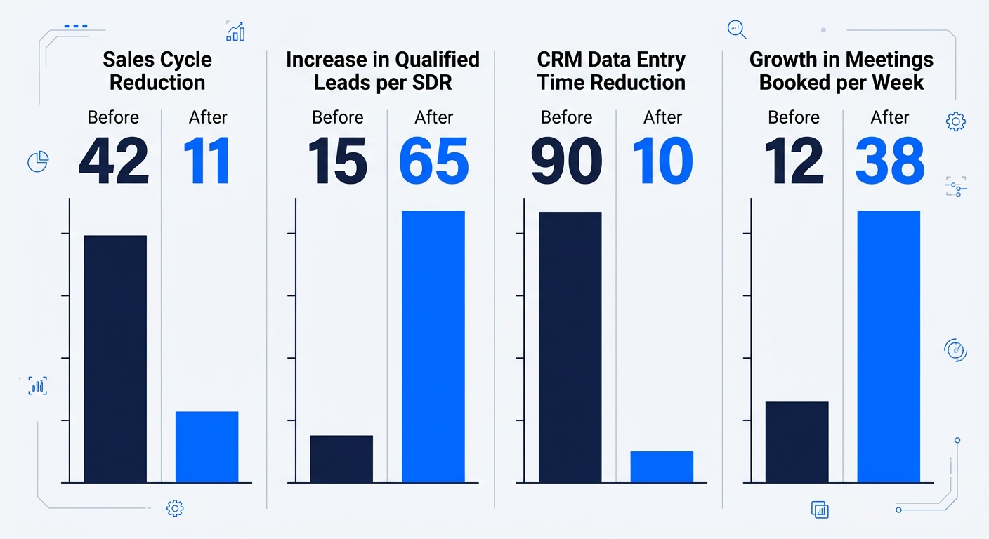 Before/After AI Sales Automation Metrics
