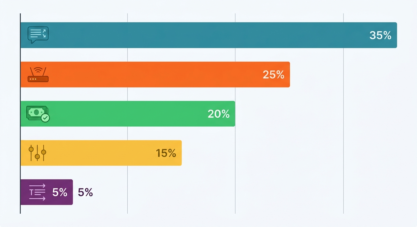 Token Cost Reduction Breakdown — horizontal bar chart showing savings by optimization technique